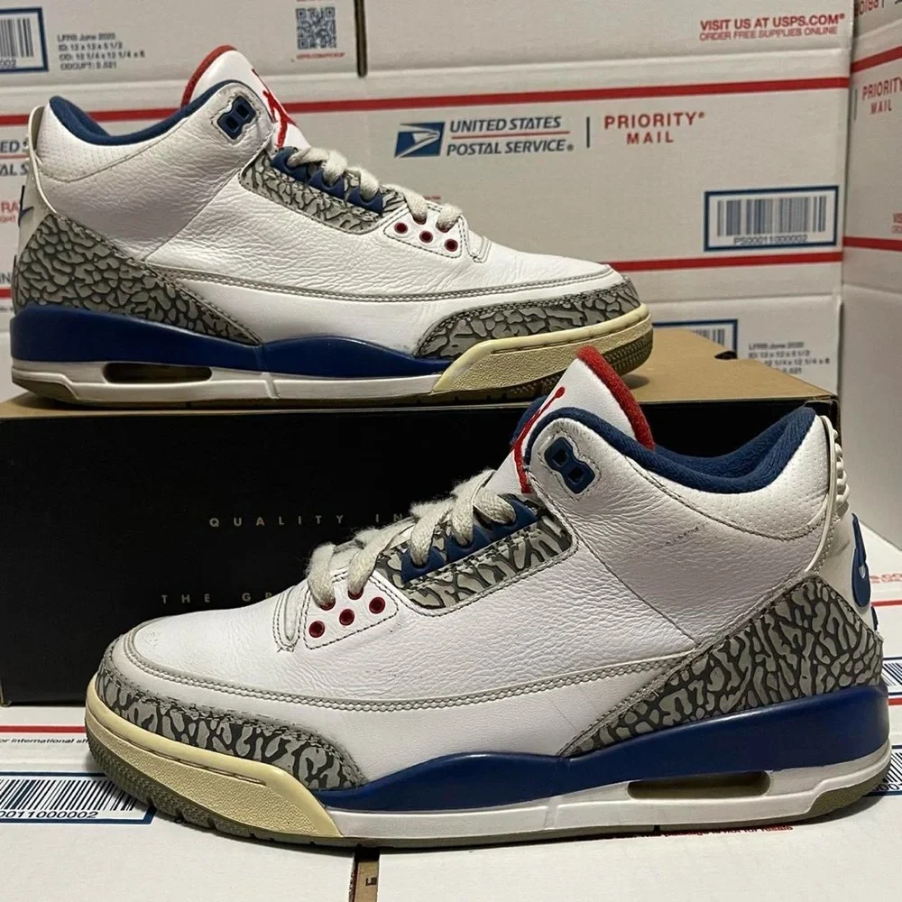 Nike Air Jordan 3 Retro “True Blue” 2016 sneaker shoes hype streetwear fashion